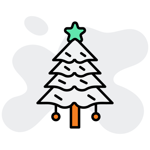 árbol de navidad icono gratis