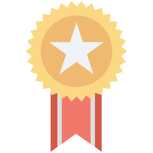 insignia de estrella icono gratis