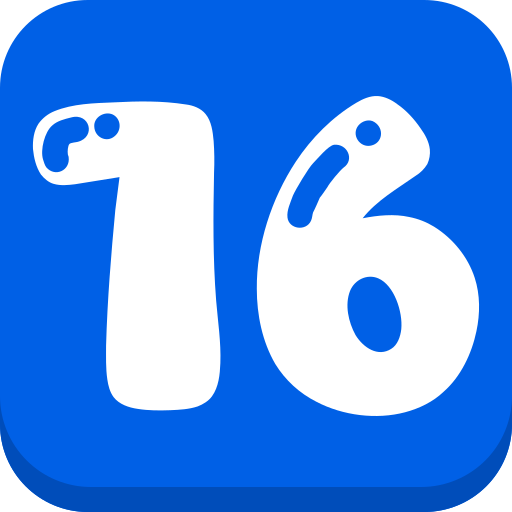 dieciséis icono gratis