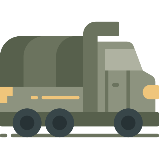 camión militar icono gratis