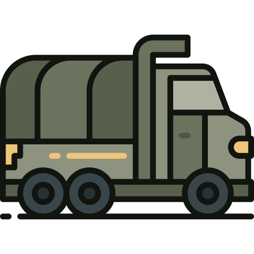 camión militar icono gratis
