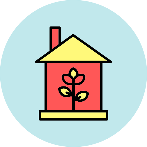 casa ecológica icono gratis