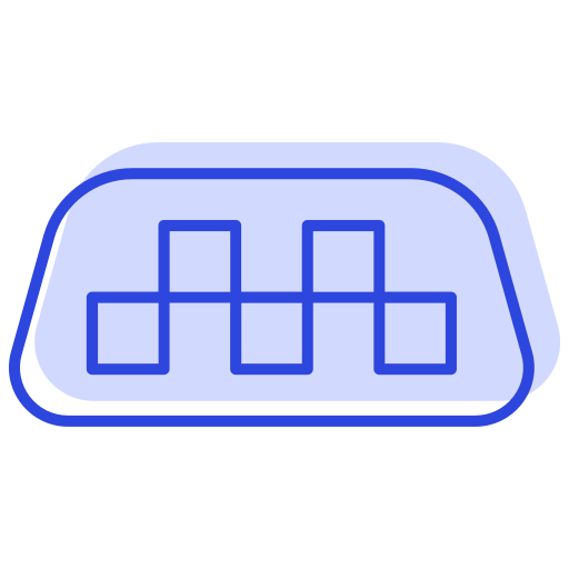 señal de taxi icono gratis