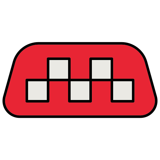 señal de taxi icono gratis