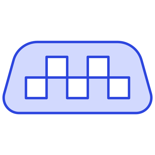 señal de taxi icono gratis