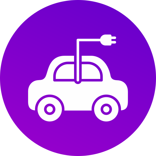 coche eléctrico icono gratis