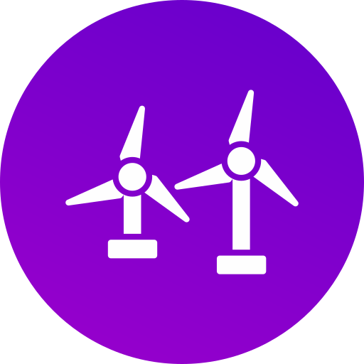 energía eólica icono gratis