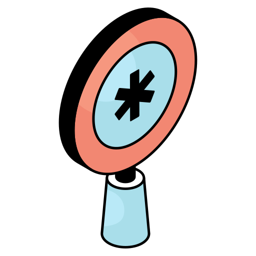 búsqueda médica icono gratis