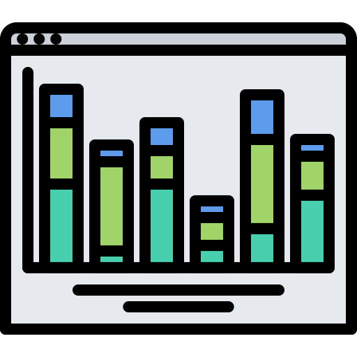 Gráfico de barras icono gratis