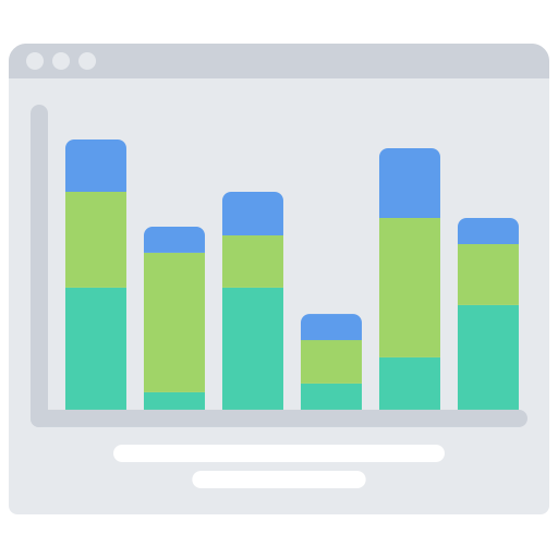 Gráfico de barras icono gratis