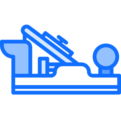 Wood plane Coloring Blue icon