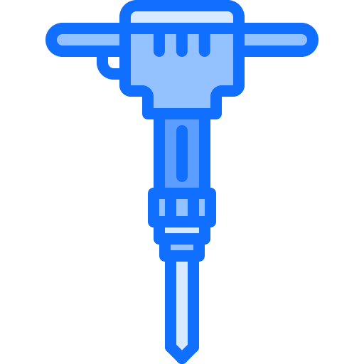 Jackhammer Coloring Blue icon