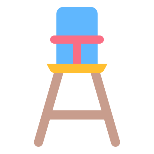 Высокий стульчик бесплатно иконка