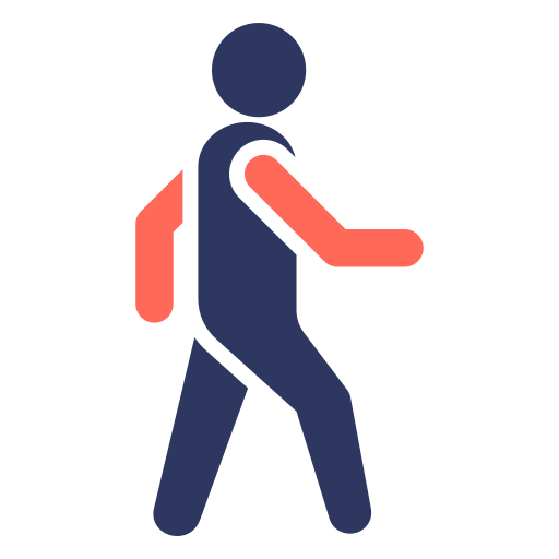 Walking man free icon Walking man free icon