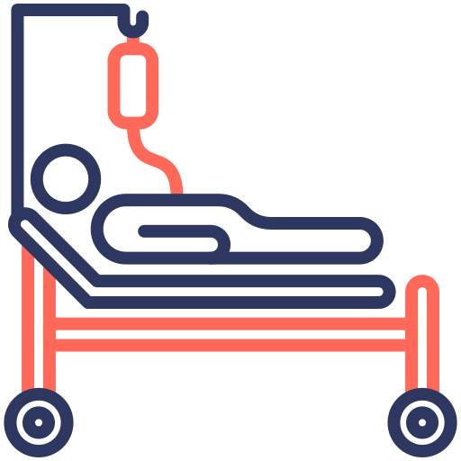 Больничная койка бесплатно иконка