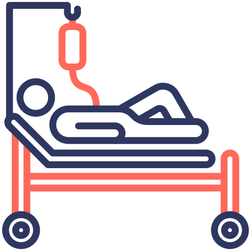 Больничная койка бесплатно иконка