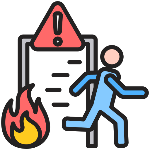 Evacuation free icon Evacuation free icon