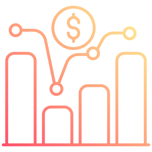 gráfico de acciones icono gratis