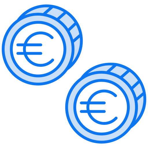 símbolo del euro icono gratis