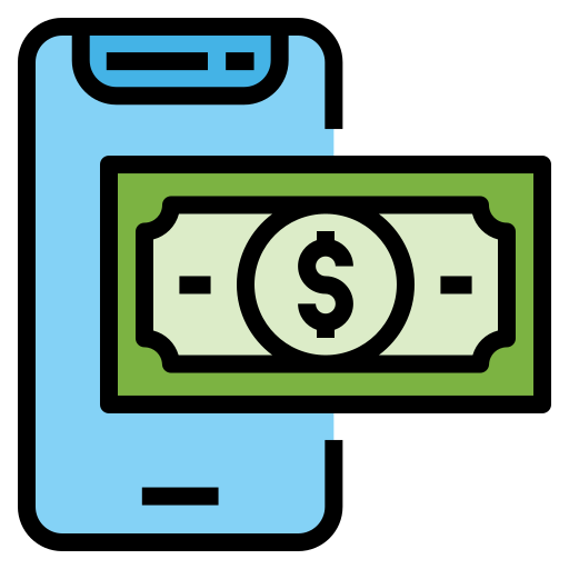 banca móvil icono gratis