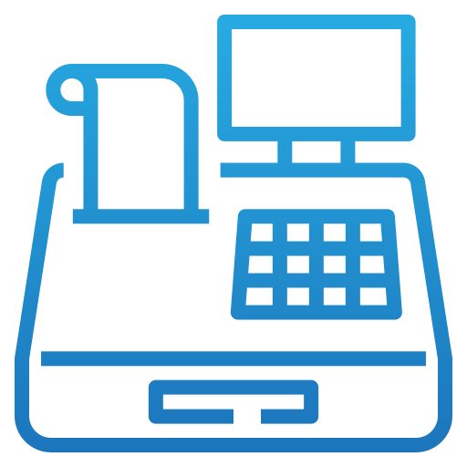 caja registradora icono gratis