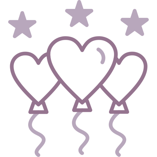 globo de corazón icono gratis