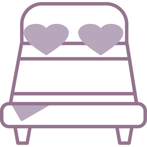 cama doble icono gratis