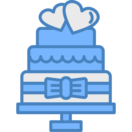 pastel de bodas icono gratis