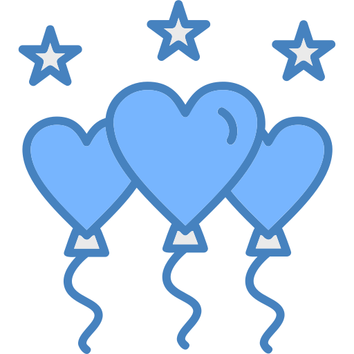 globo de corazón icono gratis