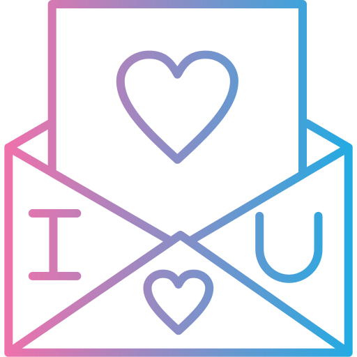 tarjeta de amor icono gratis