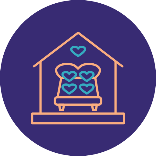 Double bed free icon