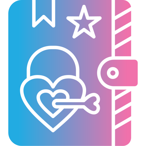 diario de amor icono gratis