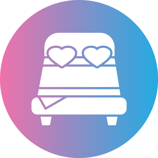 cama doble icono gratis