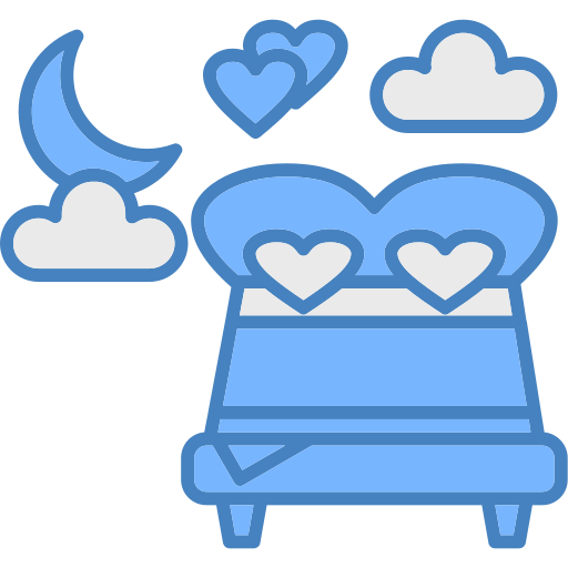 cama doble icono gratis