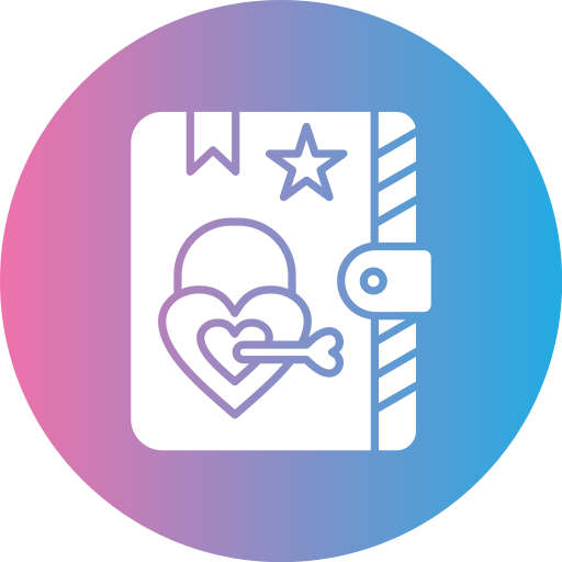 diario de amor icono gratis