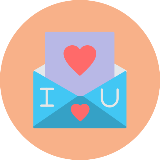 tarjeta de amor icono gratis