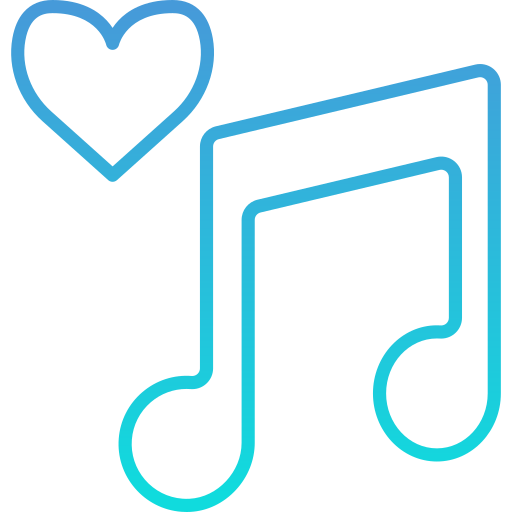amor por la música icono gratis