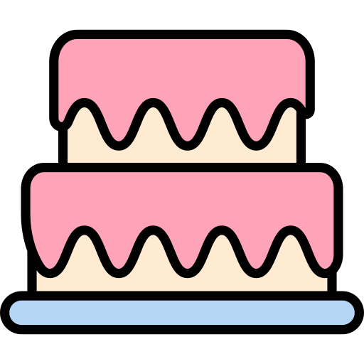 pastel de bodas icono gratis
