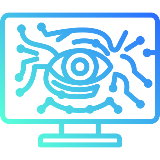 visión por computadora icono gratis