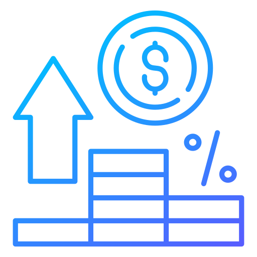 Interest rate free icon