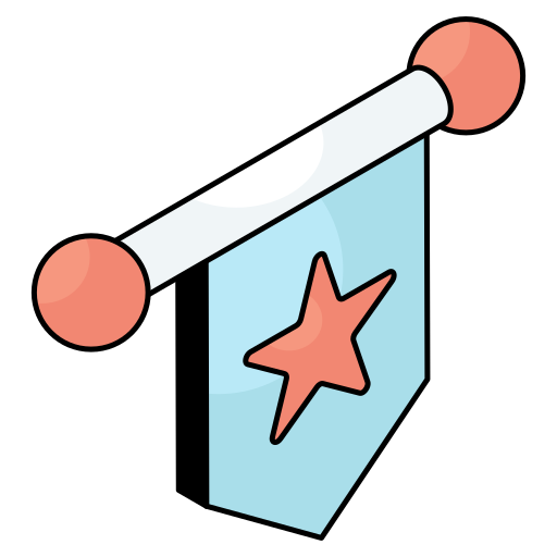 bandera deportiva icono gratis