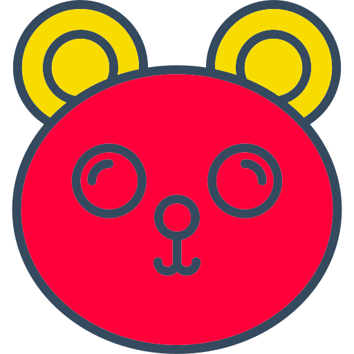 oso panda icono gratis