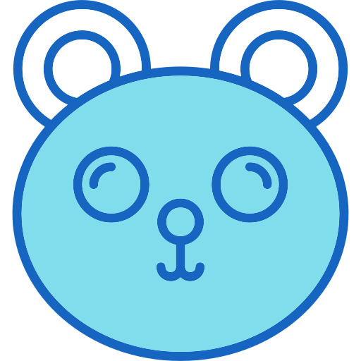 oso panda icono gratis