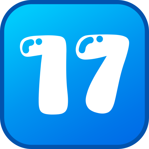 diecisiete icono gratis