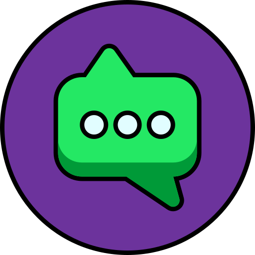 burbuja de chat icono gratis