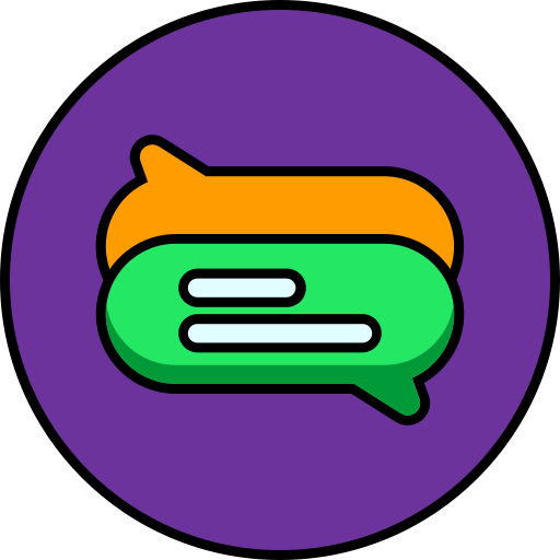 burbuja de chat icono gratis