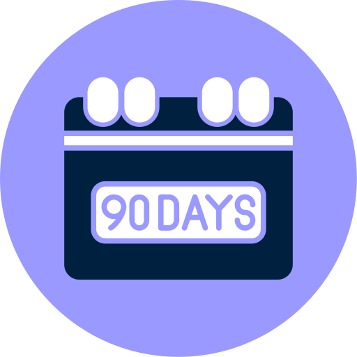 90 días icono gratis