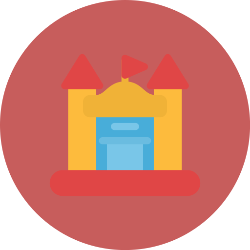 castillo inflable icono gratis