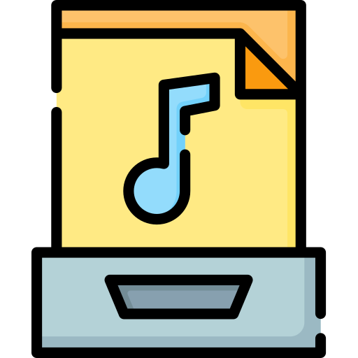 Archivo de audio icono gratis