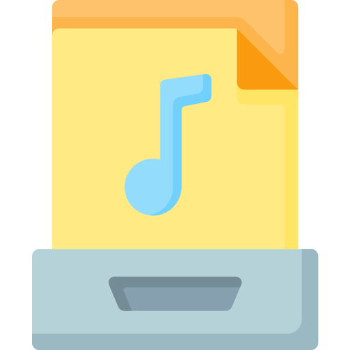 Archivo de audio icono gratis